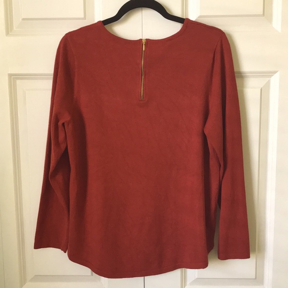 CHICO’S SWEATER WITH ZIPPER DETAIL, SIZE 1 - Picture 2 of 3